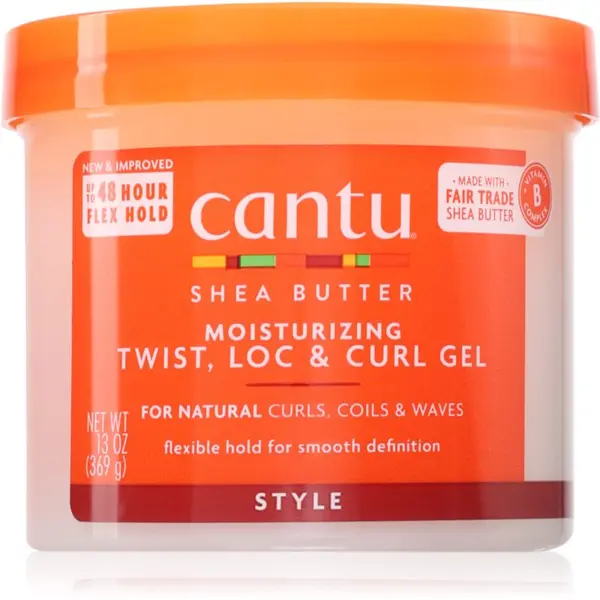 CANTU CANTU Shea Butter Moisturizing Twist, Loc & Curl Gel стилизиращ крем за фиксиране и оформяне 370 гр.