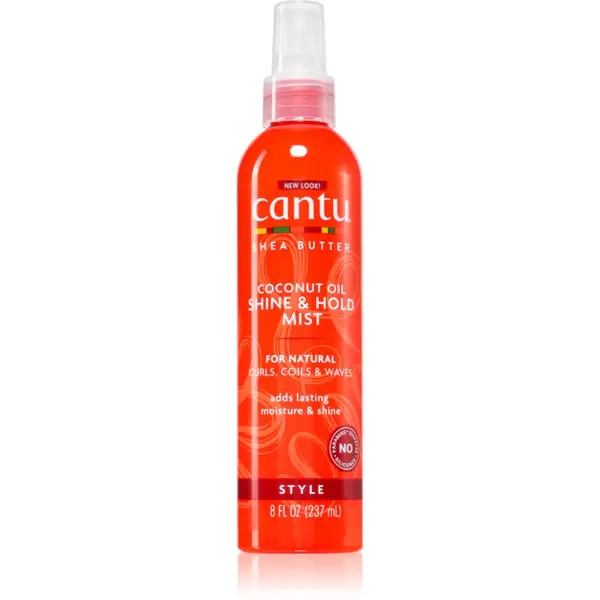 CANTU CANTU Shea Butter Shine&Hold mist хидратираща мъгла за блясък на къдрава и чуплива коса 237 мл.