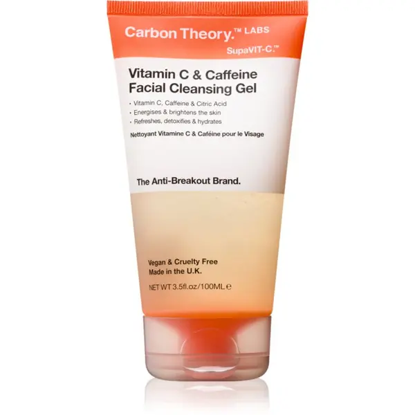 Carbon Theory Carbon Theory Vitamin C & Caffeine почистващ гел с енергизиращ ефект с кофеин 100 мл.