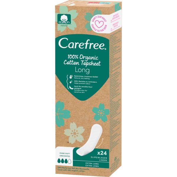 Carefree Carefree Organic Cotton Long дамски превръзки 24 бр.