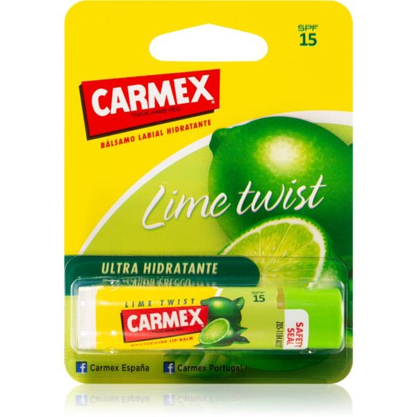 Carmex Carmex Lime Twist хидратиращ балсам за устни в тубичка SPF 15 4,25 гр.