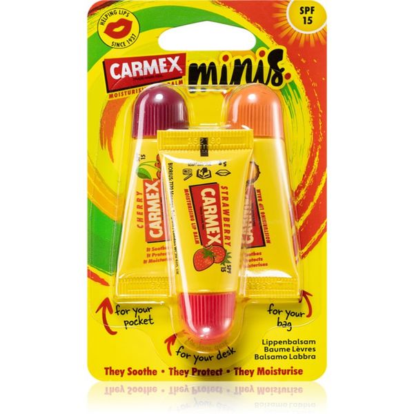 Carmex Carmex Minis комплект за пътуване(за сухи устни) SPF 15