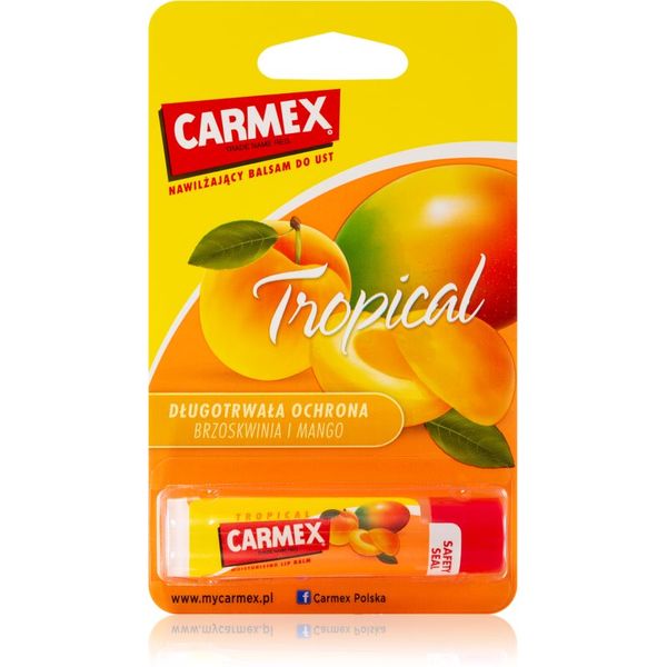 Carmex Carmex Tropical хидратиращ балсам за устни в тубичка (Peach and Mango) 4.25 гр.