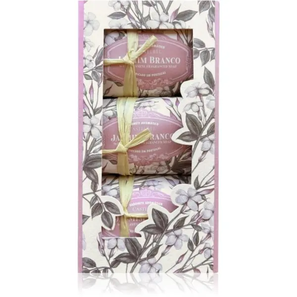 Castelbel Castelbel White Jasmine твърд сапун подаръчен комплект 3x150 гр.