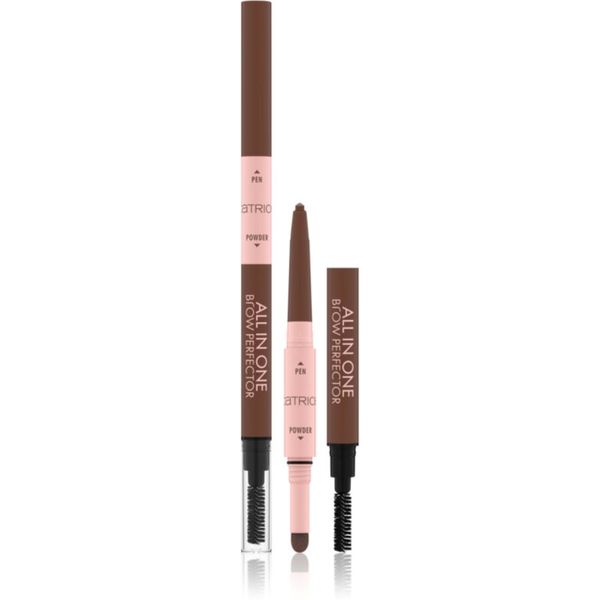 Catrice Catrice All In One двустранен молив за вежди цвят 020 Medium Brown 0,4 гр.