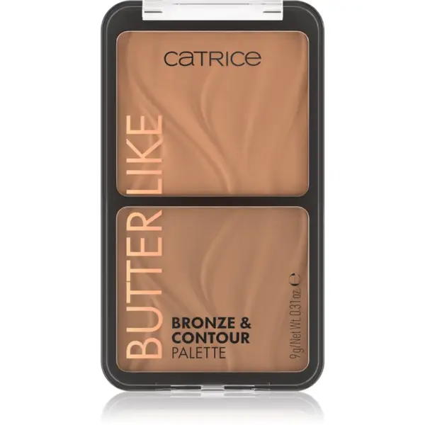 Catrice Catrice Butter Like Bronze & Contour контурираща палитра за лице с бронзър цвят 010 Born To Shape 9 гр.