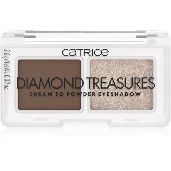 Catrice Catrice Diamond Treasures дуо сенки за очи цвят 01 Hazel Spark 2.8 гр.