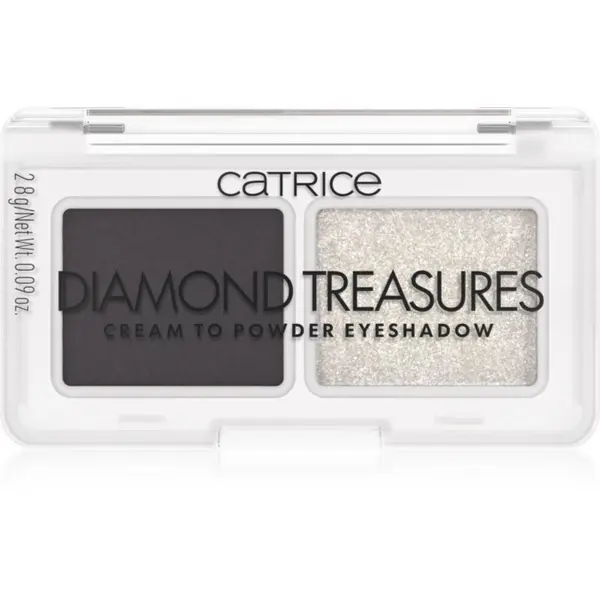 Catrice Catrice Diamond Treasures дуо сенки за очи цвят 030 Smokey Diamond 2.8 гр.