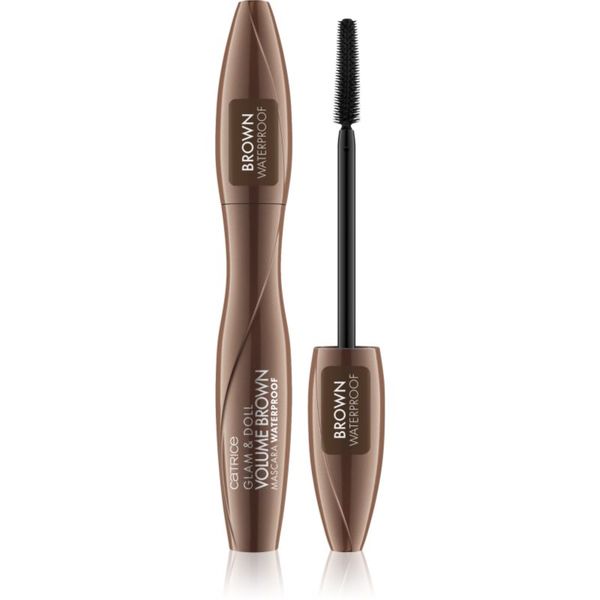 Catrice Catrice Glam & Doll Volume Brown водоустойчива спирала за удължаване, извиване на миглите и придаване на обем 10 мл.