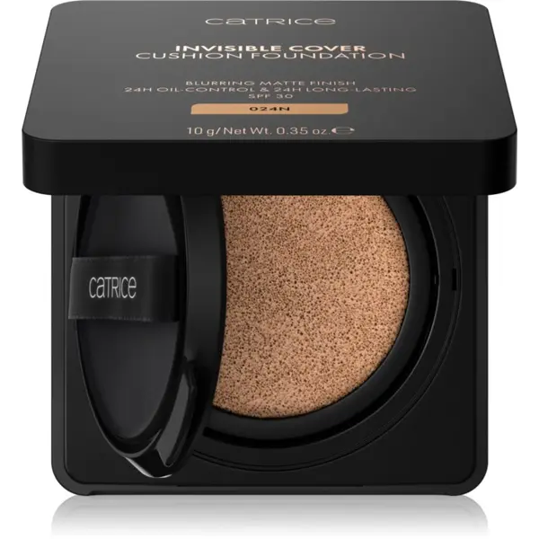 Catrice Catrice Invisible Cover Cushion Foundation матиращ фон дьо тен в гъба SPF 30 цвят C042C 10 гр.