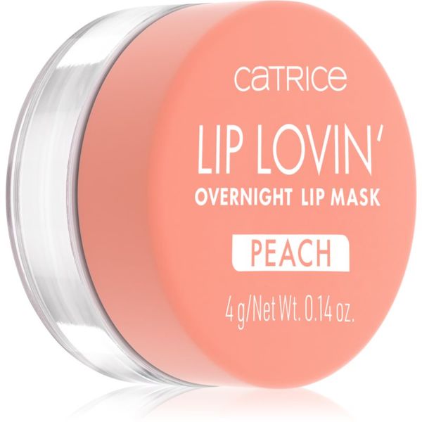 Catrice Catrice Lip Lovin' хидратираща маска за устни за нощ цвят 030 Feelin' Peachy 4 гр.