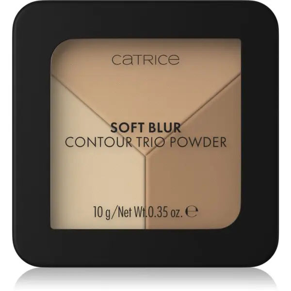 Catrice Catrice Soft Blur Contour Trio Powder контурираща палитра за лице с матиращ ефект цвят 10 гр.