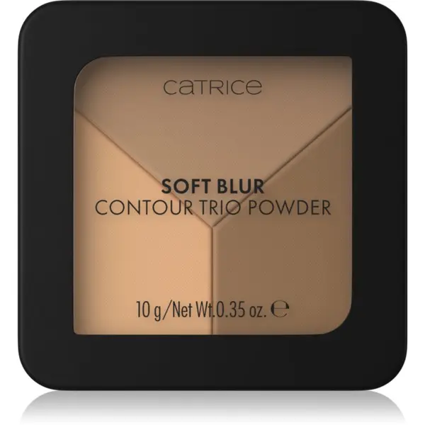 Catrice Catrice Soft Blur Contour Trio Powder контурираща палитра за лице с матиращ ефект цвят C020 Neutral Harmony 10 гр.