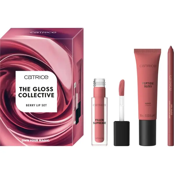 Catrice Catrice The Gloss Collective Berry Lip Set комплект за устни цвят 01 Gloss The Line!