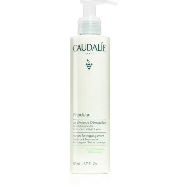 Caudalie Caudalie Vinoclean мляко за почистване на грим за лице и очи 200 мл.