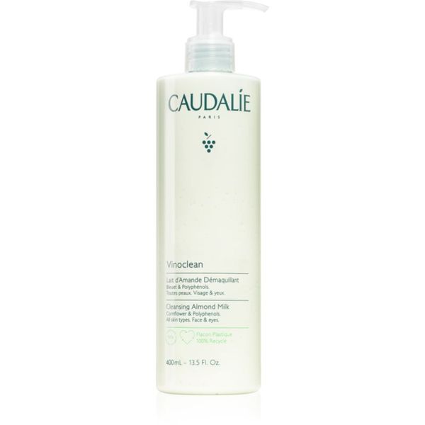 Caudalie Caudalie Vinoclean мляко за почистване на грим за лице и очи 400 мл.