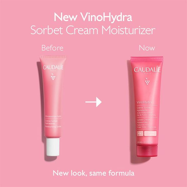 Caudalie Caudalie VinoHydra Sorbet Cream Moisturizer хидратиращ гел крем за чувствителна кожа на лицето 60 мл.