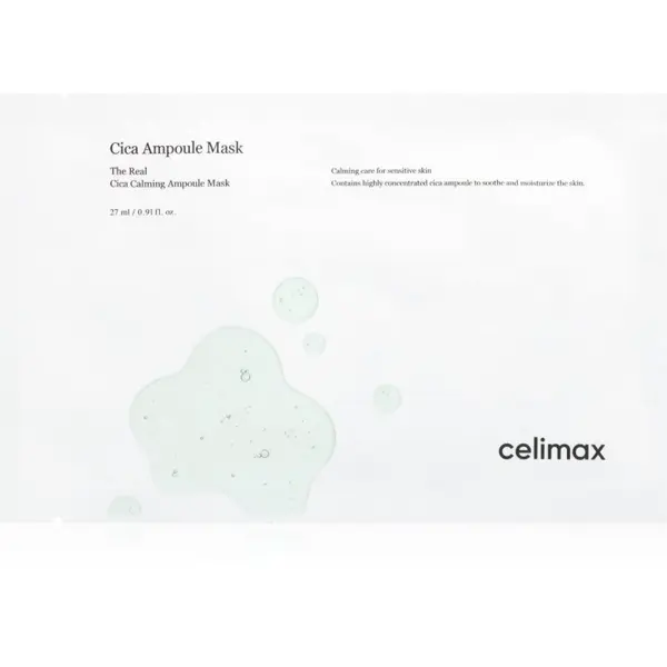 celimax celimax The Real Cica интензивна хидрогелна маска за успокояване на кожата 25 мл.