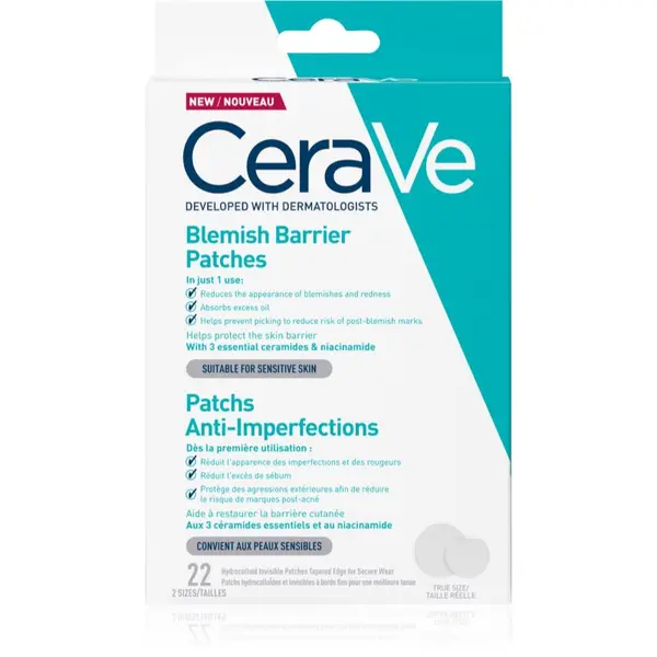 CeraVe CeraVe Blemish Control Barrier Patches лепенки за проблемна кожа против акне 22 бр.