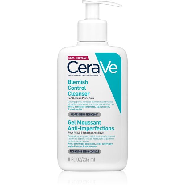 CeraVe CeraVe Blemish Control почистващ гел против несъвършенствата на акнозна кожа 236 мл.