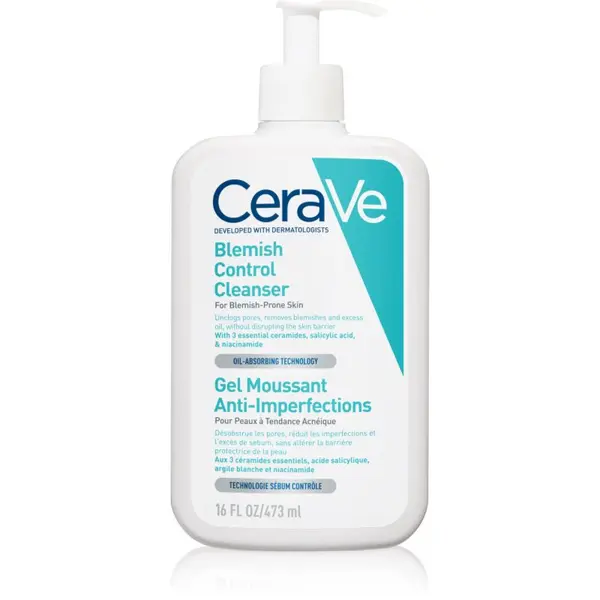 CeraVe CeraVe Blemish Control почистващ гел против несъвършенствата на акнозна кожа 473 мл.