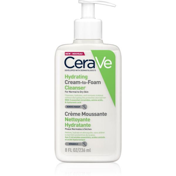 CeraVe CeraVe Cleansers почистваща крем- пяна за нормална към суха кожа 236 мл.