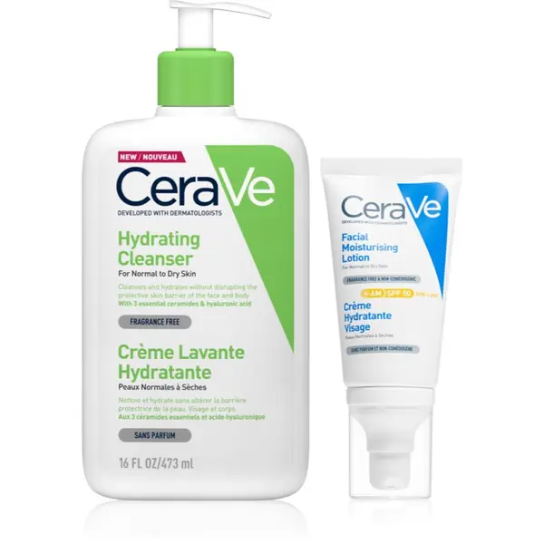 CeraVe CeraVe Hydrating Cleanser комплект за хидратиране и изпъване на кожата