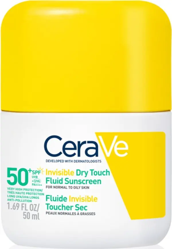CeraVe CeraVe Invisible Dry Touch Fluid SPF 50+ защитен флуид с матиращ ефект SPF 50+ 50 мл.