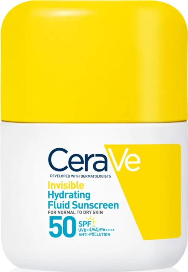 CeraVe CeraVe Invisible Hydrating Fluid Sunscreen SPF 50 защитен флуид с хидратиращ ефект SPF 50 50 мл.