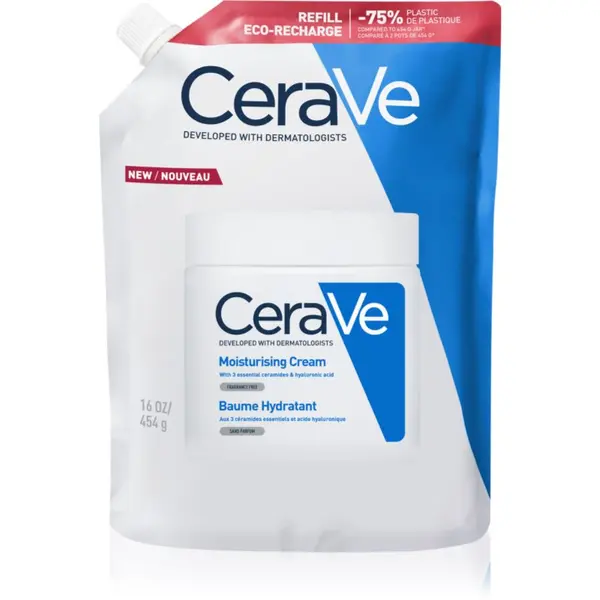 CeraVe CeraVe Moisturizers хидратиращ крем за лице и тяло за суха или много суха кожа 454 гр.