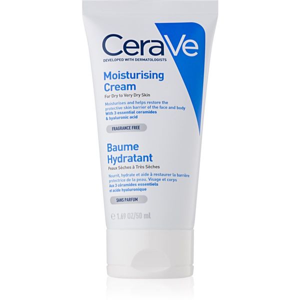 CeraVe CeraVe Moisturizers хидратиращ крем за лице и тяло за суха или много суха кожа 50 мл.
