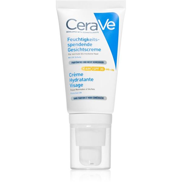CeraVe CeraVe Moisturizers хидратиращ крем за лице за нормална към суха кожа SPF 30 52 мл.