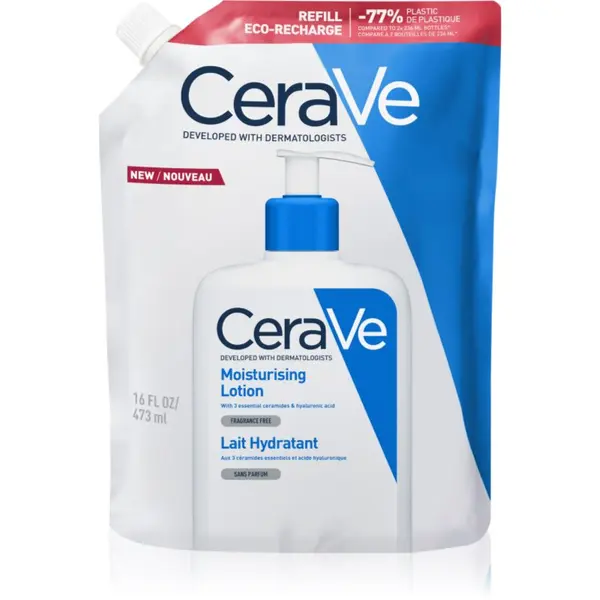 CeraVe CeraVe Moisturizers Lotion хидратиращо мляко за тяло и лице за суха или много суха кожа 473 мл.