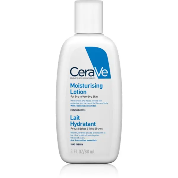 CeraVe CeraVe Moisturizers Lotion хидратиращо мляко за тяло и лице за суха или много суха кожа 88 мл.