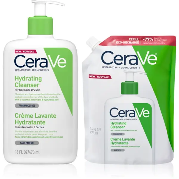 CeraVe CeraVe Sustainable Hydrating Cleanser Kit почистваща емулсия изгодна опаковка