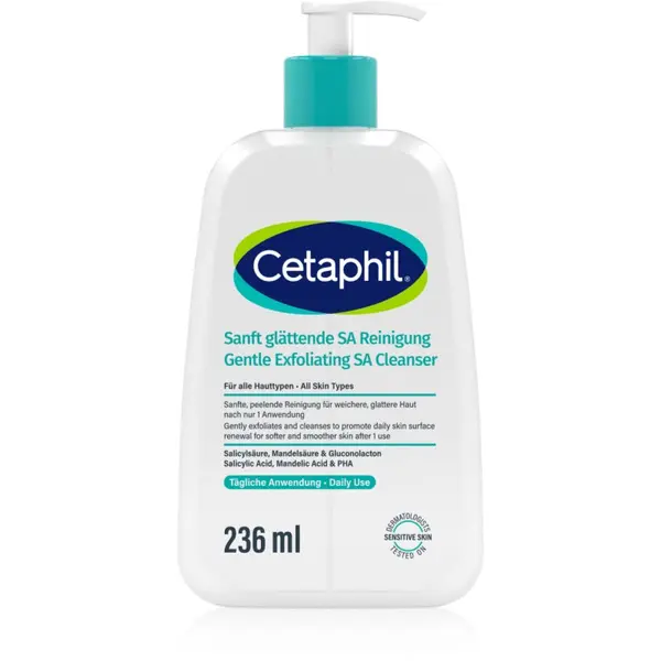 Cetaphil Cetaphil Gentle Exfoliating SA Cleanser деликатен ексфолиращ гел за всички типове кожа на лицето 236 мл.