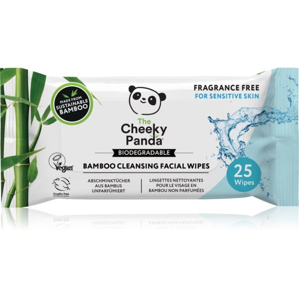 Cheeky Panda Cheeky Panda Bamboo Cleansing Facial Wipes мокри почистващи кърпички за чувствителна кожа на лицето 25 бр.