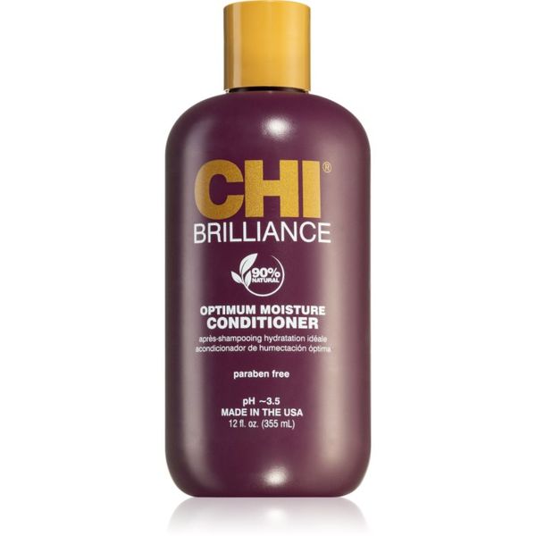 CHI CHI Brilliance Optimum Moisture Conditioner хидратиращ балсам за суха и увредена коса 355 мл.