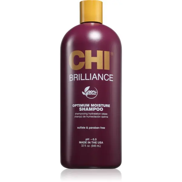 CHI CHI Brilliance Optimum Moisture Shampoo хидратиращ шампоан за блясък и мекота на косата 946 мл.