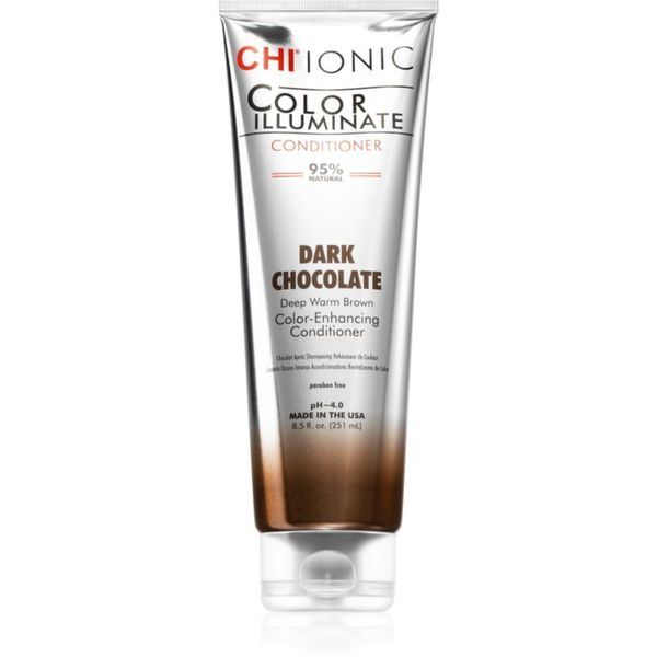 CHI CHI Color Illuminate тониращ балсам за естествена или боядисана коса цвят Dark Chocolate 251 мл.