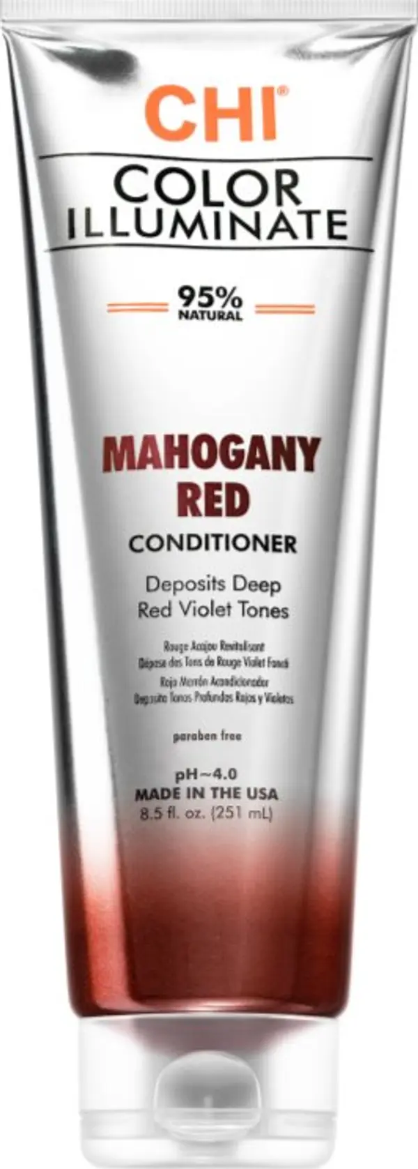 CHI CHI Color Illuminate тониращ балсам за естествена или боядисана коса цвят Mahogany Red 251 мл.