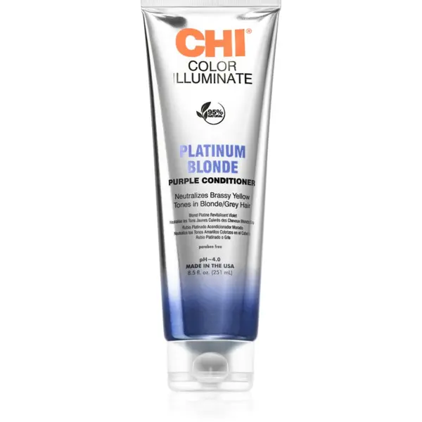 CHI CHI Color Illuminate тониращ балсам за естествена или боядисана коса цвят Platinum Blonde 251 мл.