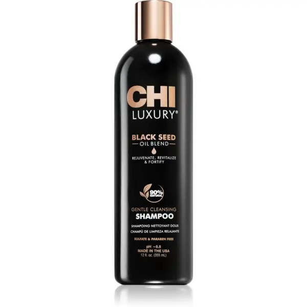 CHI CHI Luxury Black Seed Oil Gentle Cleansing Shampoo нежен почистващ шампоан 355 мл.