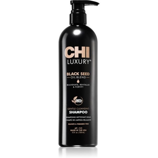 CHI CHI Luxury Black Seed Oil Gentle Cleansing Shampoo нежен почистващ шампоан 739 мл.