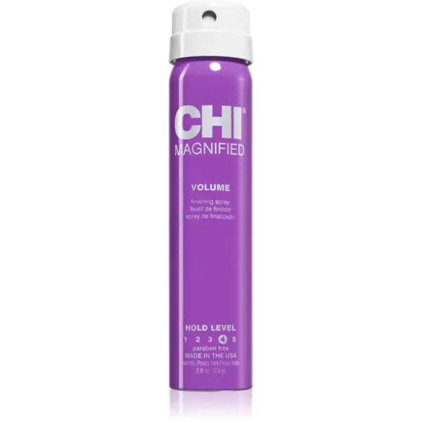 CHI CHI Magnified Volume Finishing Spray лак за коса с екстра силна фиксация силна фиксация 74 гр.