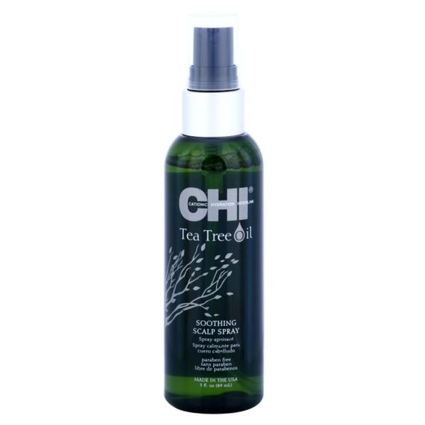 CHI CHI Tea Tree Oil Soothing Scalp Spray успокояващ спрей против раздразнен и сърбящ скалп 89 мл.