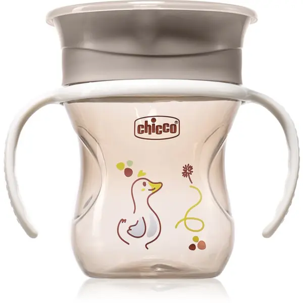 Chicco Chicco 360 Perfect X 12m+ преходна чаша с дръжки Grey 200 мл.