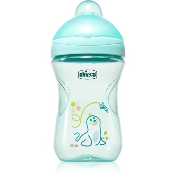 Chicco Chicco Advanced Cup 12m+ преходна чаша със сламка Teal 266 мл.