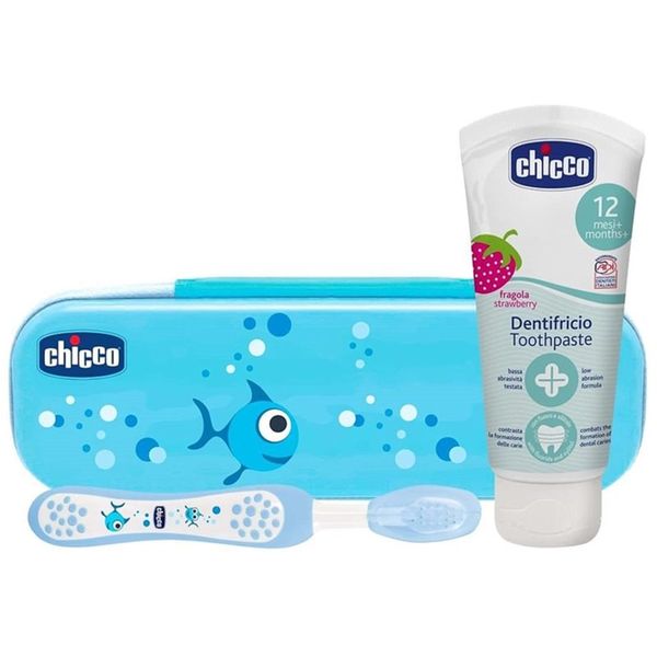 Chicco Chicco Always Smiling 12m+ Комплект за дентална грижа Blue(за деца )