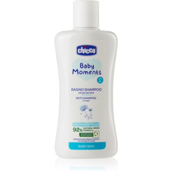Chicco Chicco Baby Moments Bath Shampoo шампоан за цялото тяло за деца от раждането им 200 мл.